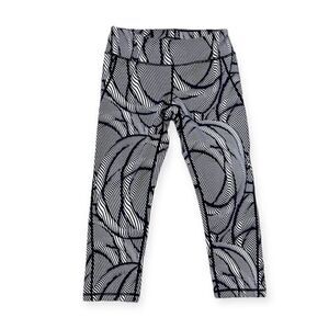 Zella Abstract Print Cropped Yoga Capris Leggings Size Small
